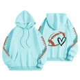 thumbnail image 1 of Sweat à Capuche Surdimensionné pour Femmes Mignon Col Rond avec Poches Décontracté Manches Longues Uni Vêtements Preppy, 1 of 6