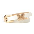 thumbnail image 2 of sunsanly Women Belt Metal Butterflies Decor Multi Holes Adjustable Length Waistband Imitation Leather Street Style Solid Color Belt, 2 of 8