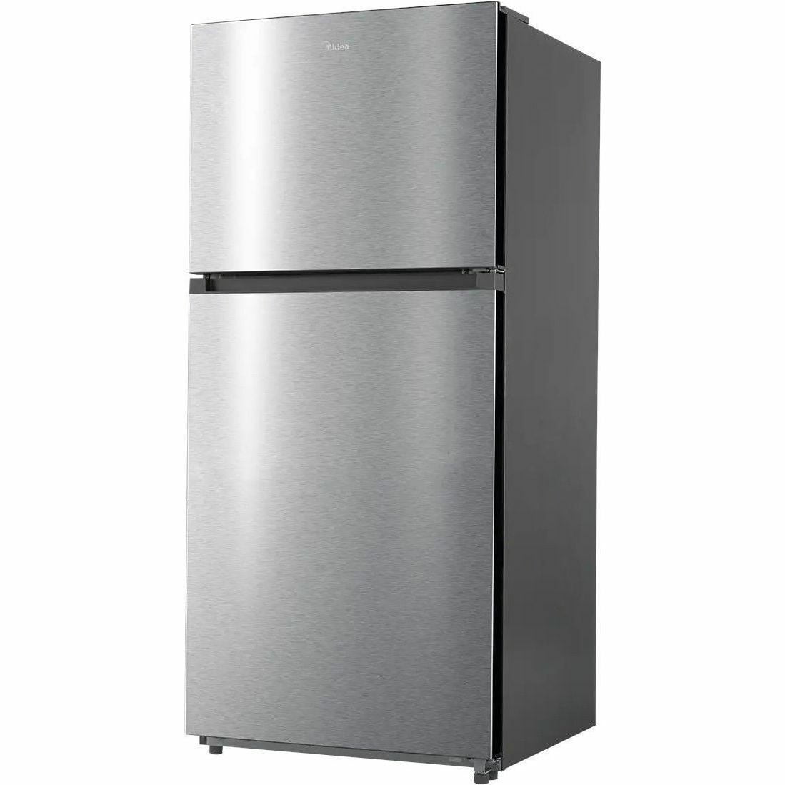 MIDEA 21 CF Top Mount Refrigerator, Glass Shelves, Ice Maker Ready, ESTAR
