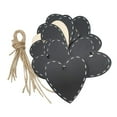 thumbnail image 6 of 10 Pieces 72x73mm Gift Tags Heart Shapes Signs With String Wedding Craft Hang Tags Mini Hanging Wooden Blackboard Valentine's Day Gift Party, 6 of 7