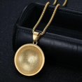 thumbnail image 5 of Stainless Steel Hip Hop Cool Simulation Stereoscopic Sports Soccer Pendant Necklace Ice Out Crystal Inlay, 5 of 5