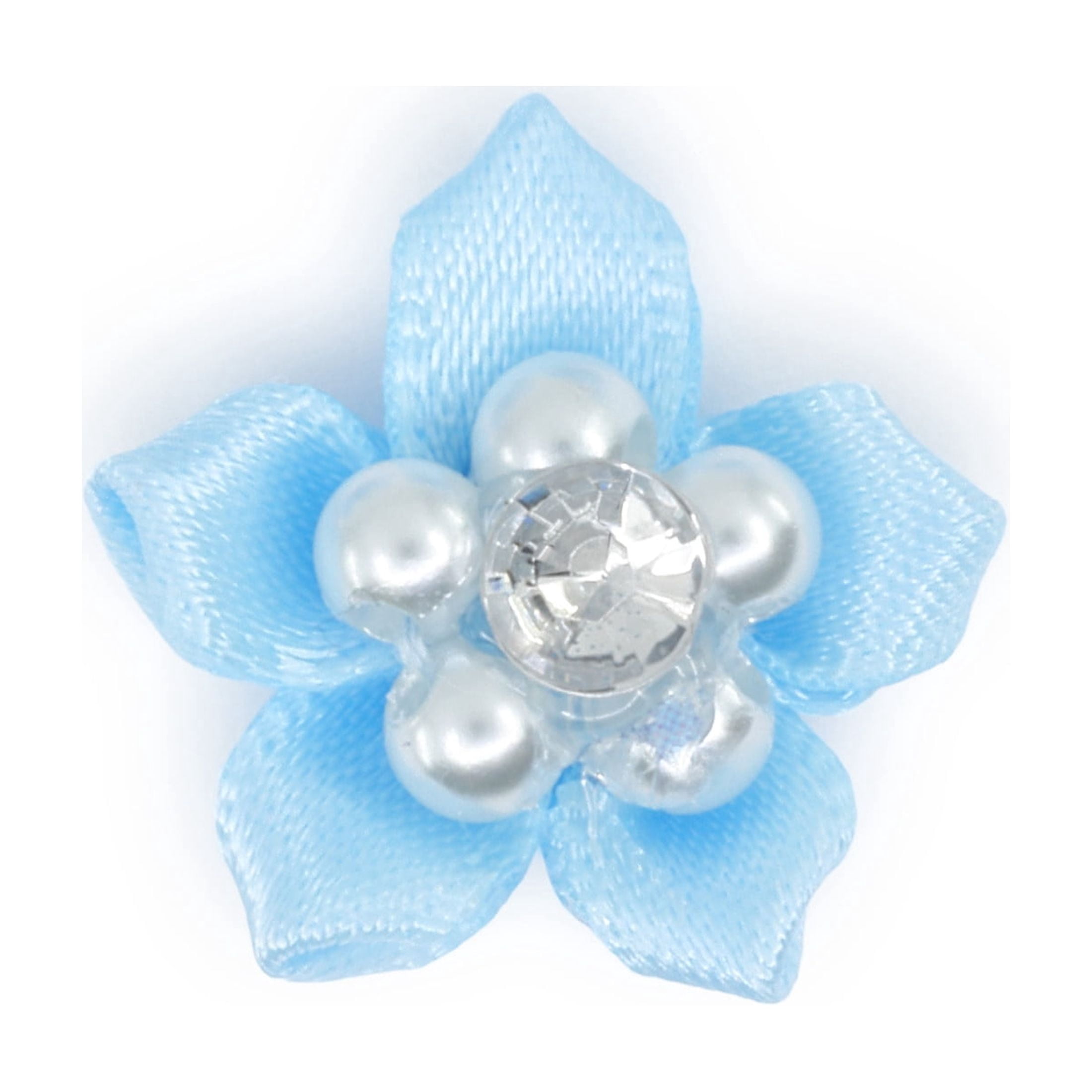Hello Hobby Accessory Sheer Flowers, Light Blue, 6 piece