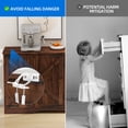 thumbnail image 6 of Uforic 62 " Farmhouse Buffet Sideboard Cabinets with 4 Door, Coffee Bar Cabinet with Adjustable Shelves, Kitchen Storage Cabinet Accent Entryway Chest Console Table,Rustic Brown, 6 of 9