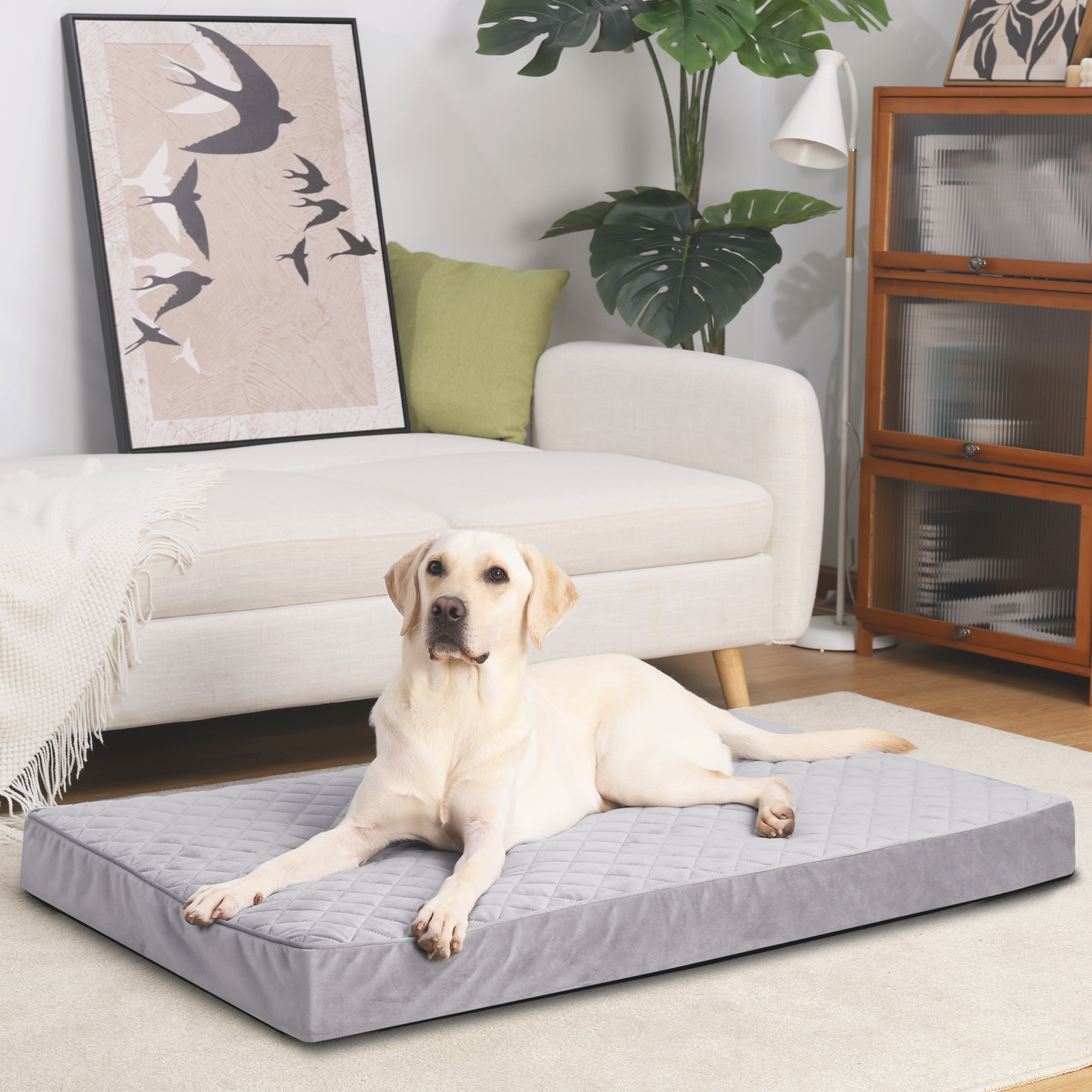 KSIIA Waterproof Orthopedic Dog Bed for Extra Large Dogs photo 5