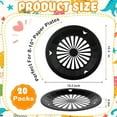 thumbnail image 2 of Paper Plate Holders Reusable 10 inch Plastic W/Snap in Grooves, Holds 9-inch Round Plates for Picnics, BBQ, Birthday, Camping Trips, Parties, Holiday Supplies (20 Count Black Color), 2 of 7