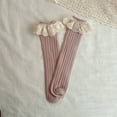 thumbnail image 6 of HS knit mid-calf socks for Kids with lace, high quality knit, 6 of 7