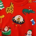 thumbnail image 5 of URMAGIC Toddler Boy Sweatshirts Crewneck Long Sleeve Pullover Cotton Santa Claus Print Top Sweater Shirts, 5 of 7