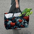 thumbnail image 7 of Hearts Battle Large Capacity Reusable Foldable Oxford Cloth Grocery Baskets - Multipurpose Storage Basket and Decorative Box, 7 of 7