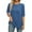 Blue, variant on Erwazi Half Sleeve Shirts for Women Ribbed Knit Tunic Tops Dressy Crew Neck Pullover Basic Sweaters for Women