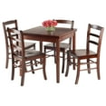 thumbnail image 7 of Winsome Wood Pulman 5-Pc Dining Set, Extendable Table & 4 Ladder-back Chairs, Walnut Finish, 7 of 7