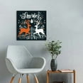 thumbnail image 4 of JEUXUS The Stupell Home Décor Collection Holiday Merry Christmas Elegant Reindeer Black White and Red Typography Stretched Canvas Wall Art, 16x16in, 4 of 4