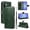 Darkgreen, variant on Dteck Wallet Case for Samsung Galaxy A26 5G, Shockproof PU Leather Flip Cover with Card Holder Magnetic Clasp Kickstand and Lanyard TPU Inner Shell, Red