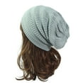 thumbnail image 2 of HOWPAY Slouchy Beanie for Women Stretchy Baggy Windproof Solid Color Winter Knitted Pullover Hats for Cold Weather Soft Cozy Skull Caps, 2 of 6