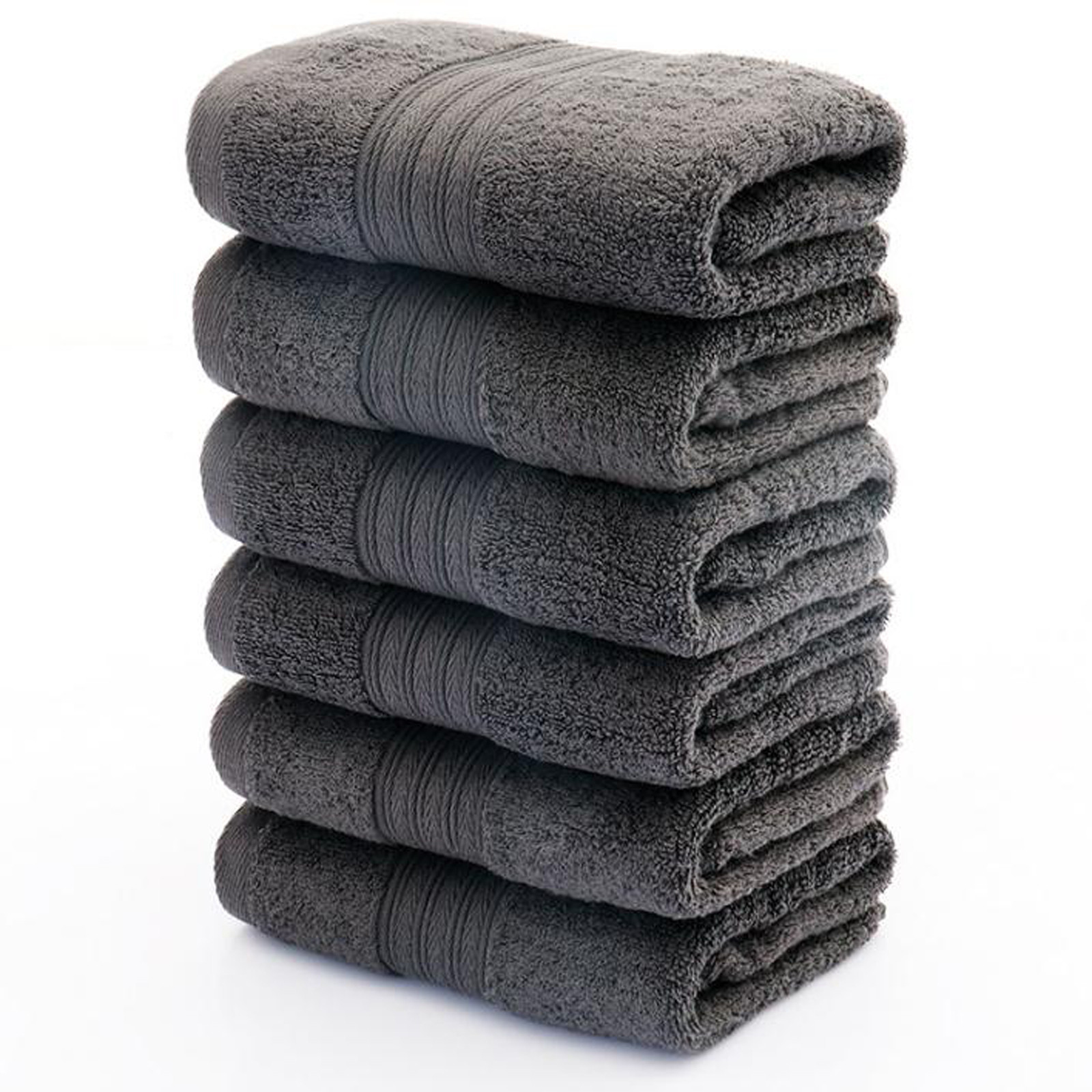 Beppter Home & Garden Bath Towel and Soft Absorbent 6PC Towels Cotton Towels Soft Thick Hand and Absorbent Bathroom Products - image 2 of 4