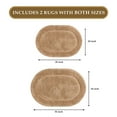 thumbnail image 3 of BNM Non-Slip Washable Bath Rug Set, 20" x 30", 24" x 36", Taupe, 3 of 8