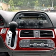 thumbnail image 4 of Real Bright Soft Car Interior Carbon Fiber Sticker DecorationRed Carbon Fiber Automatic Climate Control Cover For Honda Odyssey 2005-10Auto Car Protection Interior Accessories, 4 of 8