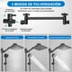 thumbnail image 2 of Regaderas para Baño, 8'' Cabezal de Ducha y 5 Modo de Shower Head Fijas, Regadera Cuadrada de para Baño Alta Presion Modernas con 1.5 m Telefono y Tubo de Extensión, 2 of 8