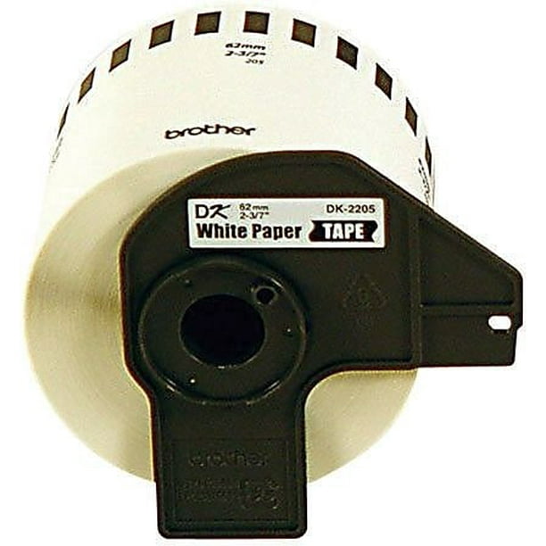 Brother P Touch Removable Paper Tape 2 44 W X 100 L Black On Yellow Dk4605 Walmart Com Walmart Com