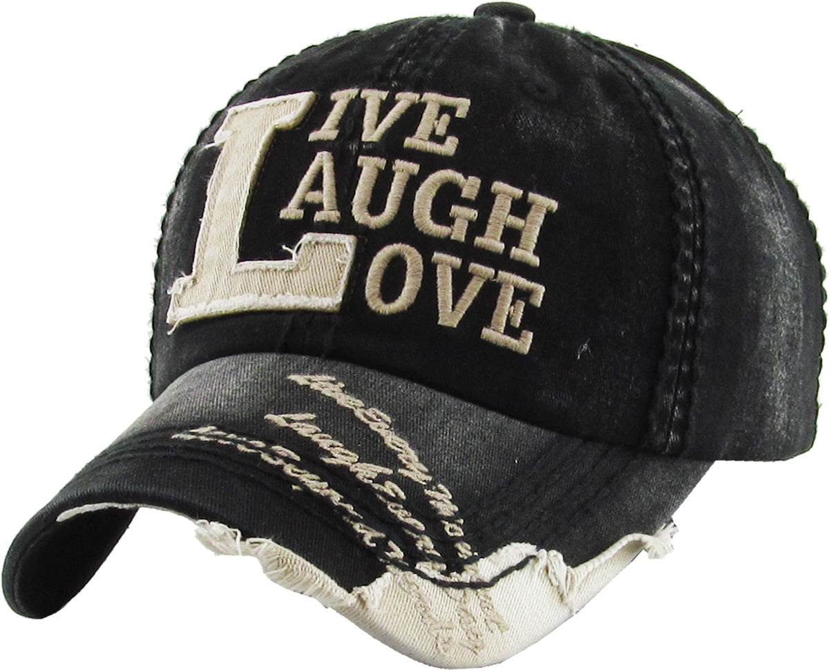 Live Laugh Love Unisex Soft Casquette Cap Vintage Adjustable Baseball Caps Cowboy Caps