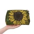 thumbnail image 7 of LNWH Large Capacity Makeup Bag, Sunflower Floral Blooming Flower Pattern PVC Leather Cosmetic Bags, Perfect for Makeup Lovers, Travelers, and Professionals, 7 of 7