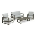 thumbnail image 2 of Regina Outdoor Acacia Wood 4 Seater Chat Set with Coffee Table, 2 of 16