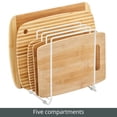 thumbnail image 4 of mDesign X-Large Steel Storage Tray Organizer Rack for Kitchen Cabinet - White, 4 of 8