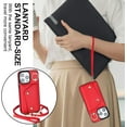 thumbnail image 6 of for iPhone 14 Pro Max Case Wallet with Strap for Women,Crossbody Lanyard and Wristlet Strap,Zipper Pocket,Credit Card Holder,Ring Stand,RFID Blocking Phone Wallet Cases(6.7 inch,Red), 6 of 18