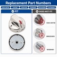 thumbnail image 3 of Stove Burner Knobs DG64-00473A Replacement Compatible with Samsung Gas Range 5Pcs, Repalce NX58H5600SS, NX58K7850SS, NX58F5700WS, 3 of 7