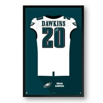 Brian Dawkins Philadelphia Eagles Framed 27" x 39" Retired Jersey Art Print