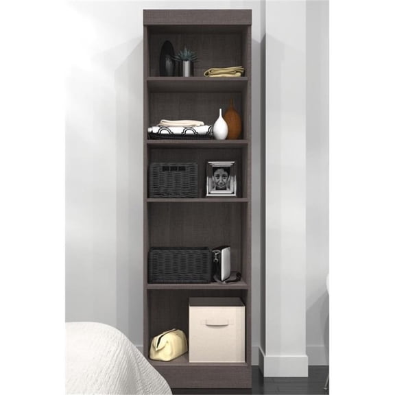 Bestar Pur 25W Closet Organizer in Bark Gray - Engineered Wood