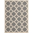 thumbnail image 1 of Safavieh Courtyard Polypropylene Large Rectangle Rug CY6913-246-9 in Anthracite and Beige, 1 of 4