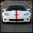 thumbnail image 1 of Sticker Connection | Racing Stripes | Hood Rally Vinyl Race Stripes | (4"x72", Red), 1 of 4