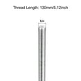 thumbnail image 2 of Unique Bargains Fully Threaded Rod M4 x 130mm 0.7mm Thread Pitch 304 Stainless Steel Right Hand Threaded Rods Bar Studs 4 Pack, 2 of 4