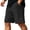 Black, variant on Mens Shorts Casual Summer Elastic Waist Textured Straight Leg Loose Fit Lightweight Lounge Shorts with Pockets