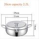 thumbnail image 5 of 304 Stainless Steel Kitchen Tempura Fryer Pan Japanese Deep Frying Pot with A Thermometer and A Lid, 5 of 5