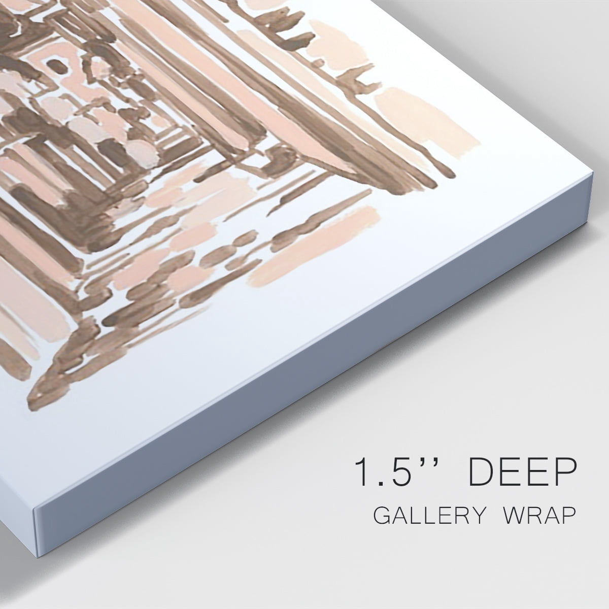 Blush Architecture Study VI Premium Gallery Wrapped Canvas - Ready to Hang
