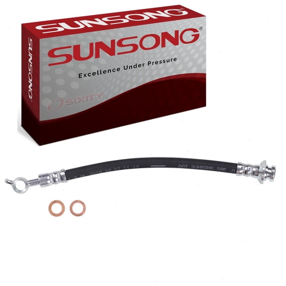 Sunsong Rear Left Outer Brake Hydraulic Hose compatible with Nissan Rogue Select 2014-2015