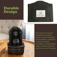thumbnail image 6 of Pure Garden Tabletop Water Fountain- Classic Lion Head Polyresin Indoor Waterfall, Electric Pump and Soothing Sounds (Dark Gray), 6 of 9