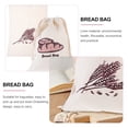 thumbnail image 4 of 2 Pcs Sacs à Pain en Lin Conteneurs à Pain Faits Maison Pochettes de Rangement Réutilisables, 4 of 5