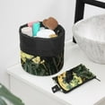 thumbnail image 6 of PhooArto Large Barrel Drawstring Makeup Bag, Moon Tree Leaves Crow Travel Cosmetic Bag Portable Make Up Organizer Bag, 6 of 6