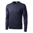 thumbnail image 5 of Mens Lightweight Tall Long Sleeve PosiCharge Polyester Competitor Tee True Navy 2XLT, 5 of 6