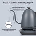 thumbnail image 4 of BUYDEEM Gooseneck Electric Pour-Over Kettle, Stainless Steel Coffee Tea Kettle with Variable Temperature Control, Ink Grey, 4 of 7