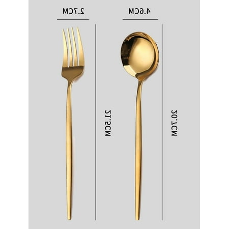 

2pcs Stainless Steel Spoon Fork Set