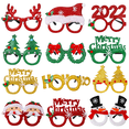 thumbnail image 3 of Adornos navideños Vasos navideños Decoración para fiestas infantiles Productos navideños Marco de gafas con astas de muñeco de nieve, 3 of 4
