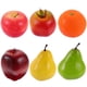 thumbnail image 1 of KAKOWELY 6 piezas de frutas artificiales, modelo de frutas falsas, decoración del hogar, simulación de frutas, accesorios para sesión de fotos, modelo de fruta, 1 of 5
