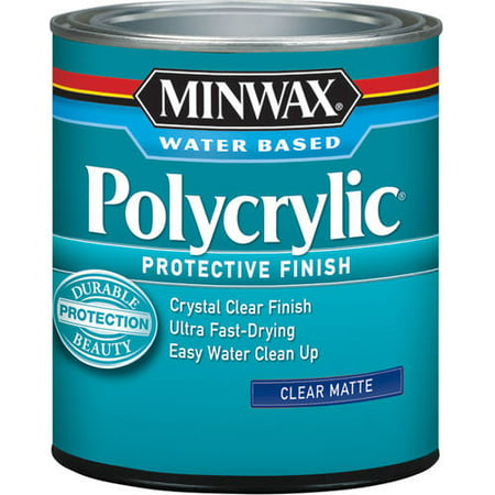Minwax Polycrylic Matte, 1 qt (Best Clear Wood Finish)