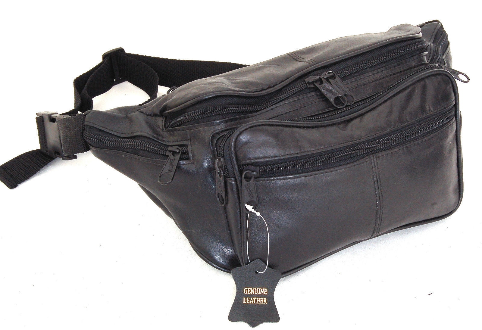large leather fanny pack