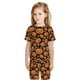 thumbnail image 5 of Balery Halloween Pumpkins Conjunto de Pijama Infantil de Manga Corta con Estampado – Ropa de Dormir de Algodón Suave-3X-Large, 5 of 5