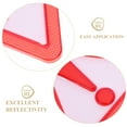 thumbnail image 4 of 8Pcs Red Plastic Triangle Sign for Road Safety and Outdoor Usage, 4 of 8