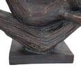 thumbnail image 5 of 16" x 9" Bronze Resin Patina Relaxing Frog Sculpture, by DecMode, 5 of 10